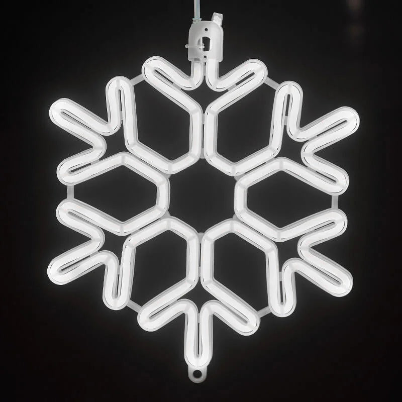 FrostyGlow | Wasserdichtes LED Schneeflockenlicht für Weihnachtsdeko