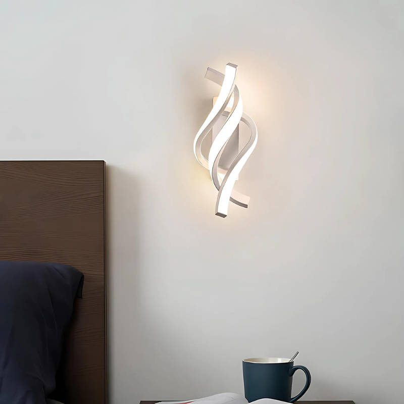 LumiSpiral | Elegante LED Wandleuchte im modernen Spiraldesign