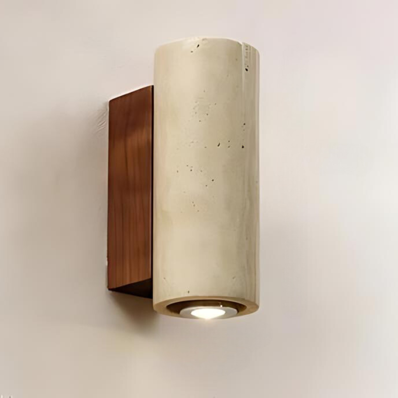 TravertinLight | Elegante Wandleuchte aus Marmor