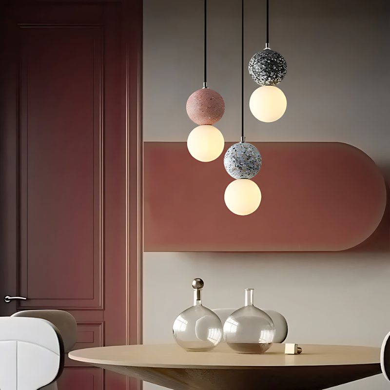 ValenGlow | Moderne LED-Hängelampe mit Glaskugeln
