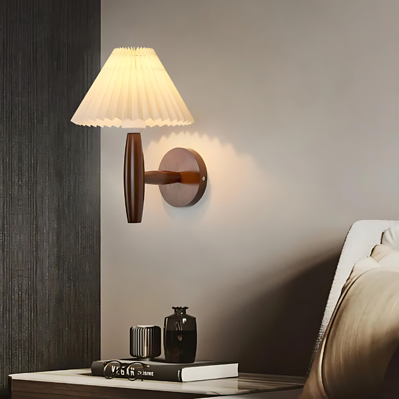 WoodGleam | Skandinavisch moderne Wandlampe aus Holz