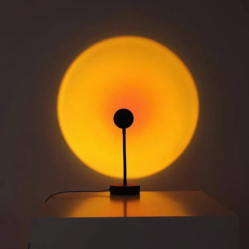 SunsetGleam | LED-Tischlampe mit Sonnenuntergangs-Effekt