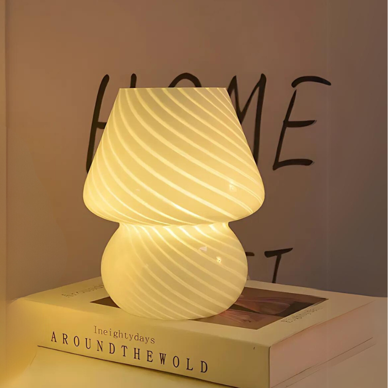 GlowNest | Elegante Glastischlampe für stilvolles Ambiente