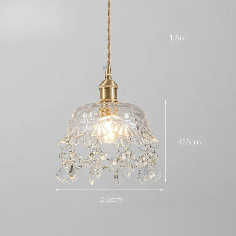 PrismaLight | Moderne Glas-Kristall-Deckenleuchte für elegante Räume