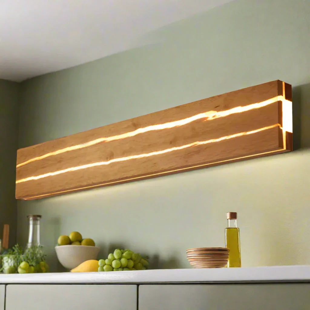 WoodGlow | Moderne LED Wandleuchte mit einzigartigem Rissdesign