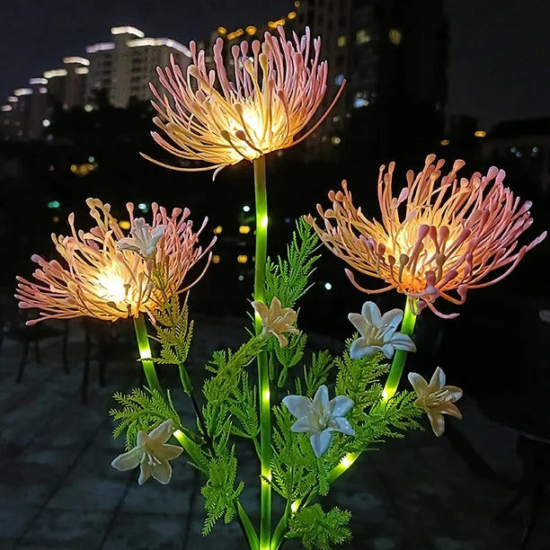 BlumiGlow | Blumenmotive Magische LED-Außenleuchte