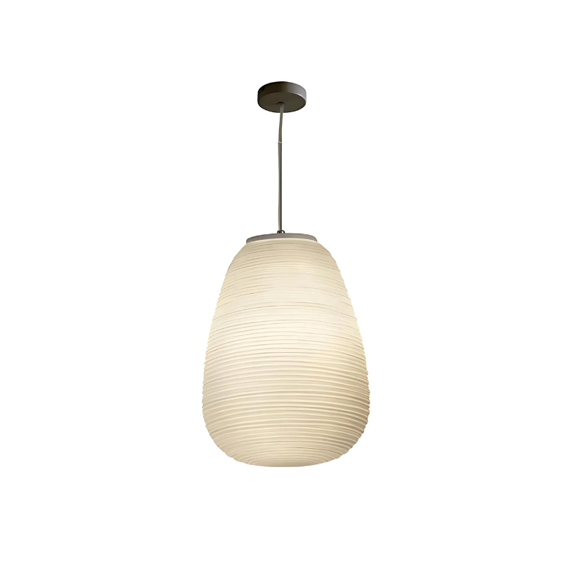 CocoonGlow | Moderne Pendelleuchte aus geriffeltem Glas