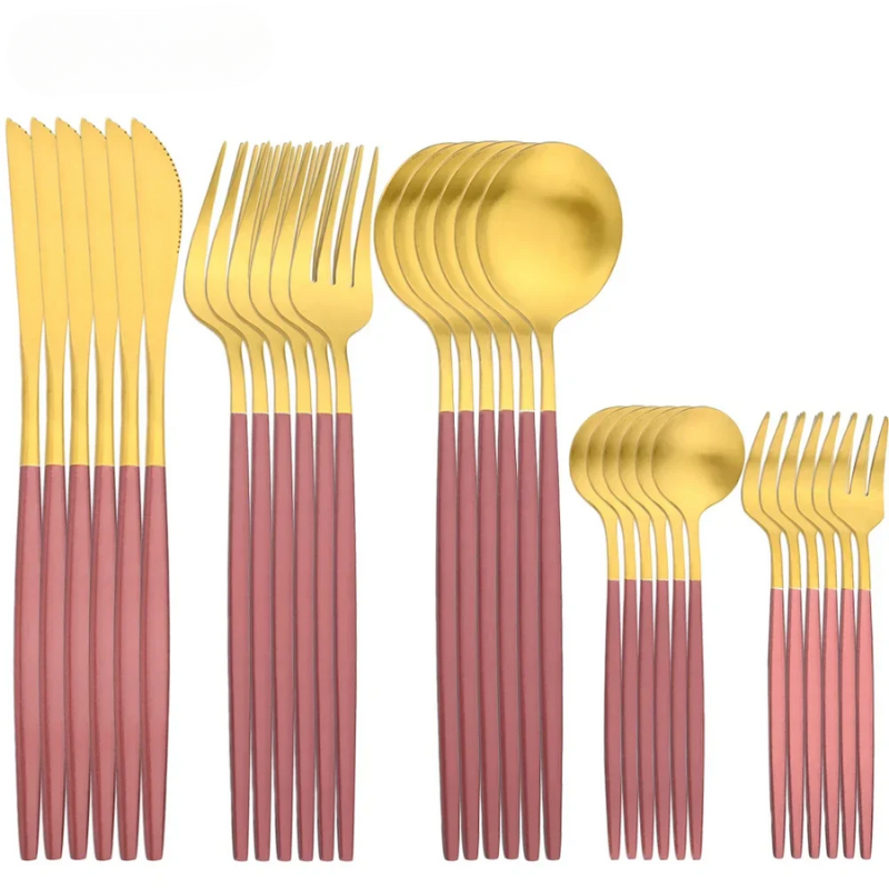 EleganceCutlery | Hochwertiges, modernes Besteckset aus Edelstahl, 30-teilig