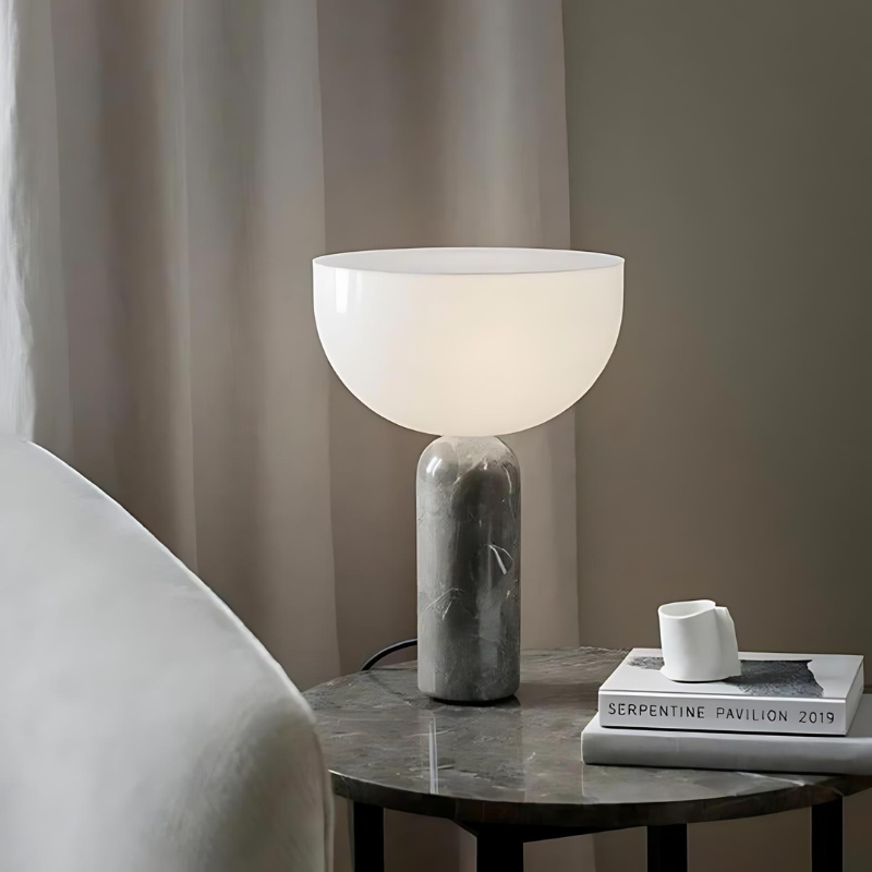 MarmoLux | Elegante Marmor Tischlampe für stilvolle Akzente