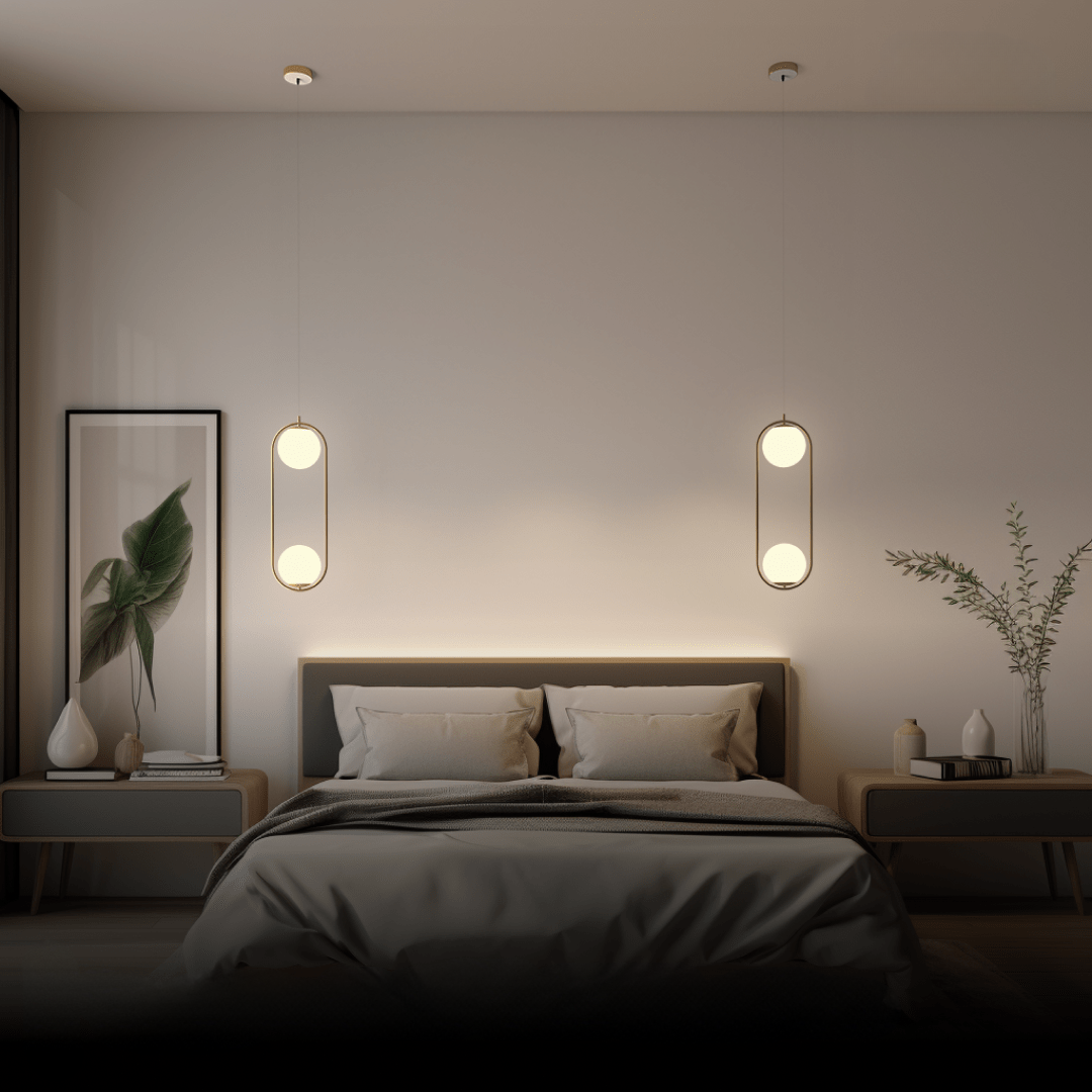 SpearGlow | Elegante LED-Hängeleuchte mit warmweißem Licht und Gold-Finish