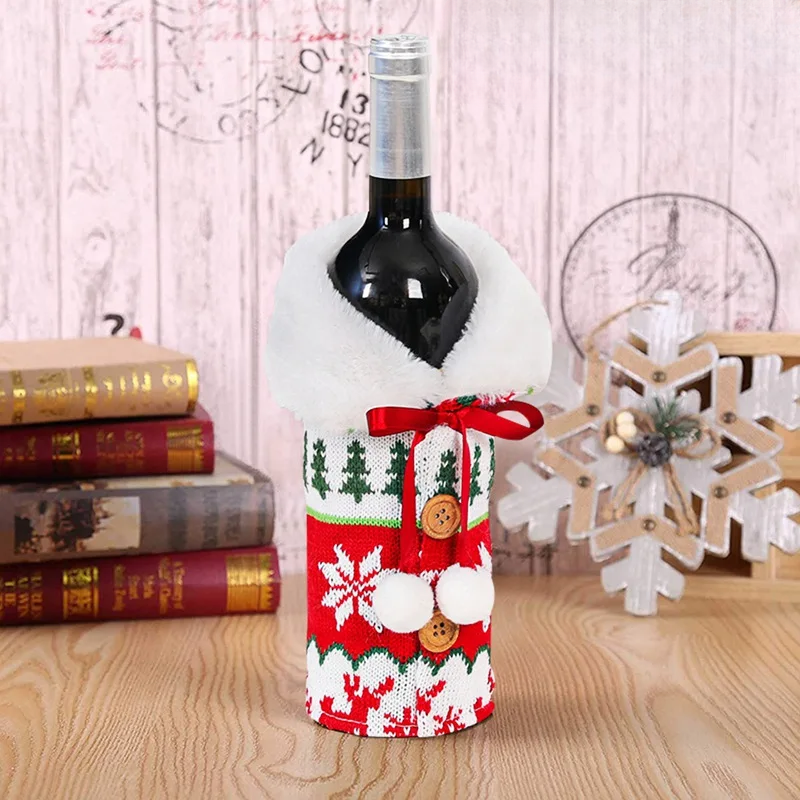 WeinHülle | Festliche Weinflaschenhülle für Weihnachten