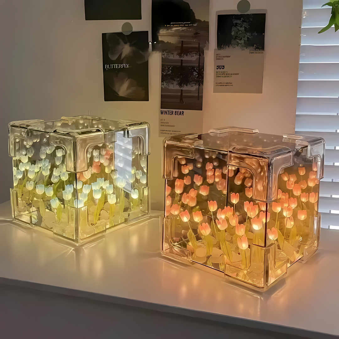 TulipGlow | Tulpen Spiegel Lampe