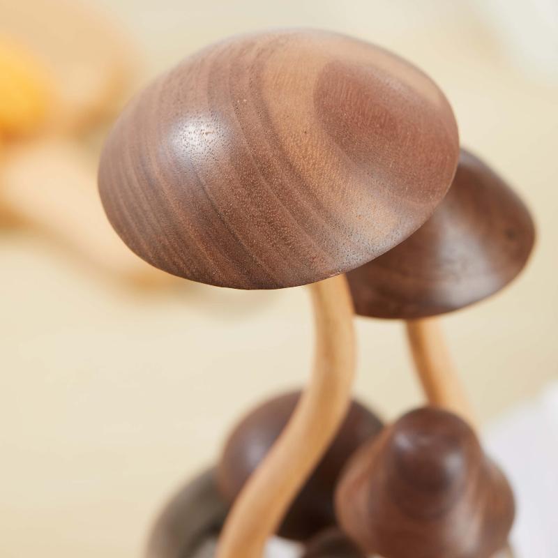 MushroomDream | Niedliche Holz-Pilz-Dekoration für modernes Wohnen