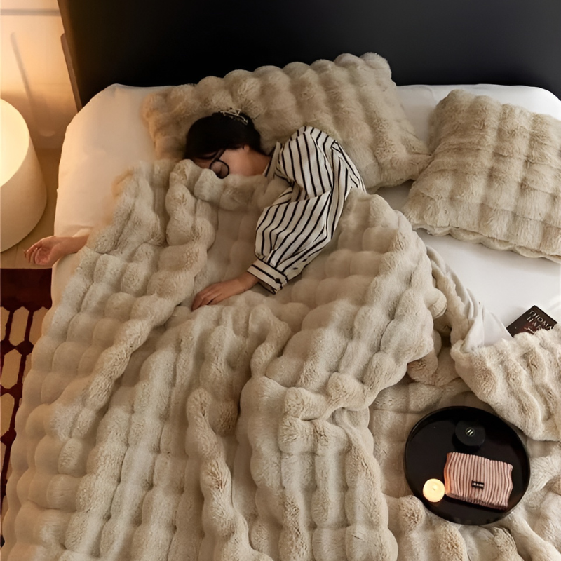 ToscanaCozy | Felldecke mit Doppelseitigem Fleece