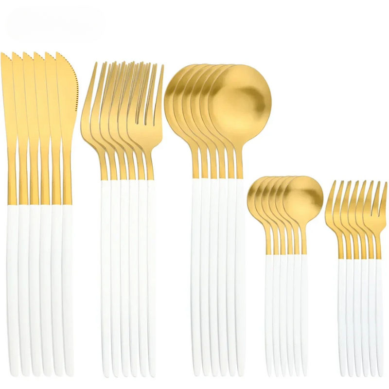 EleganceCutlery | Hochwertiges, modernes Besteckset aus Edelstahl, 30-teilig