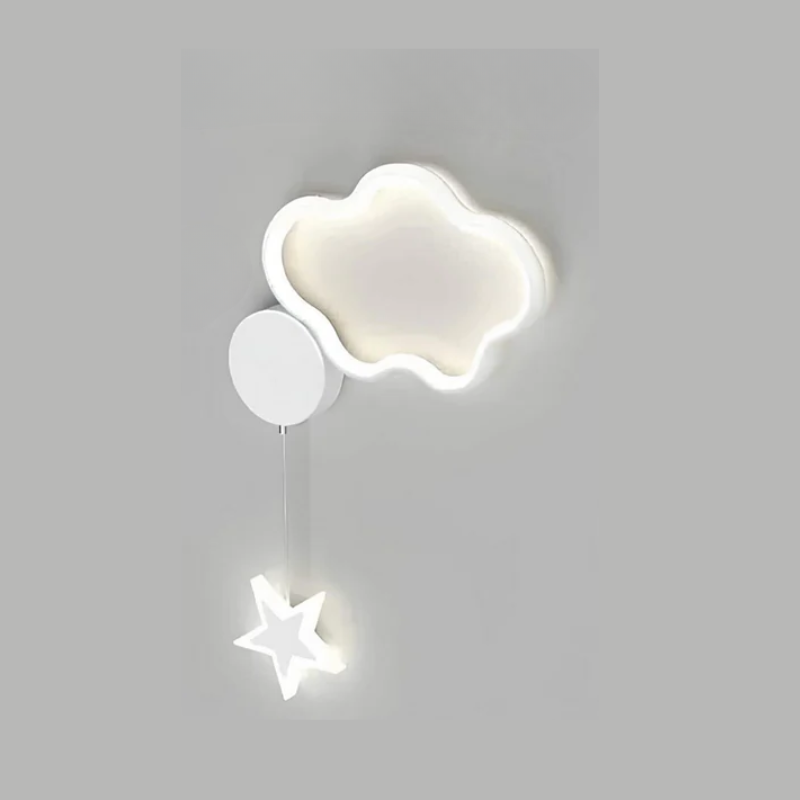 DreamLight | Magische Wandlampe mit Wolken, Sternen und Mond