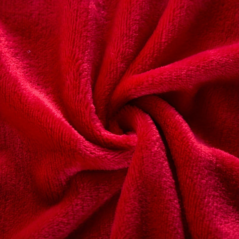 FlanoLux | Dicke rote Flanell-Decke