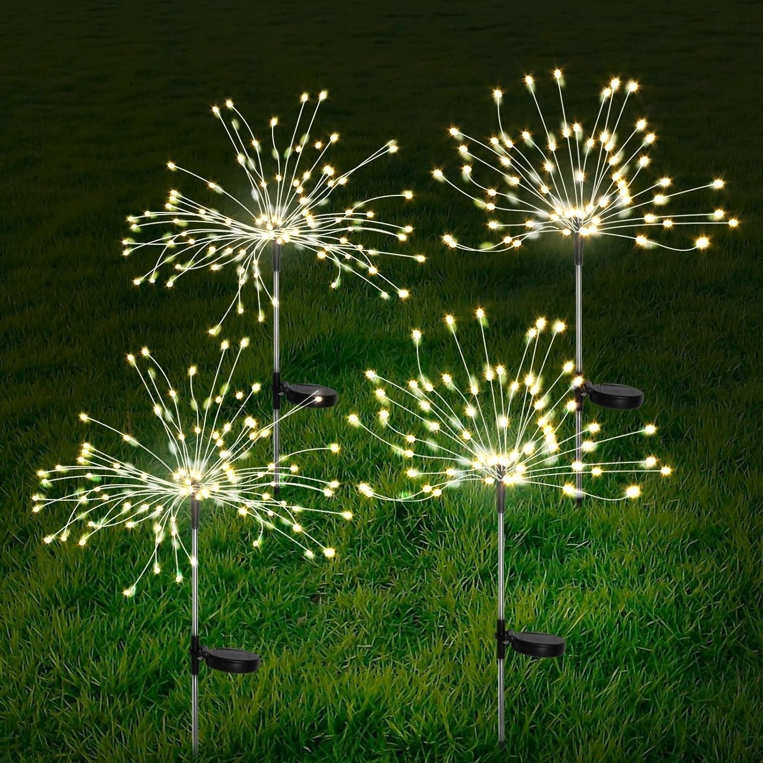 RainbowLicht | Solarbetriebene Gartenleuchte im Feuerwerk-Stil