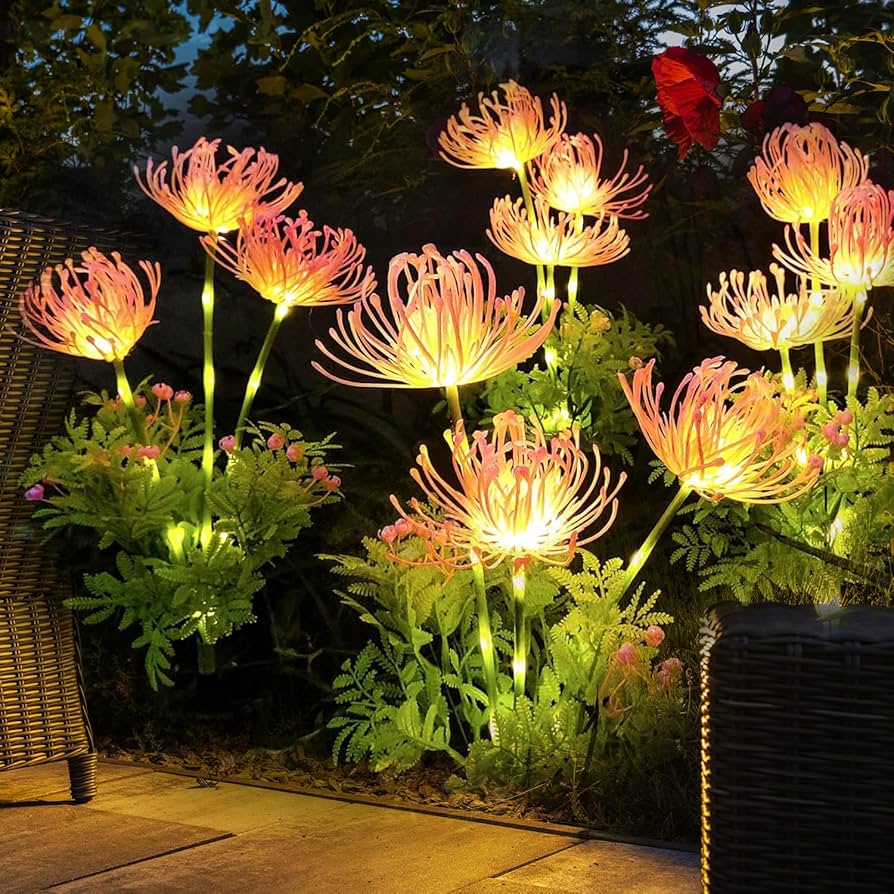 BlumiGlow | Blumenmotive Magische LED-Außenleuchte