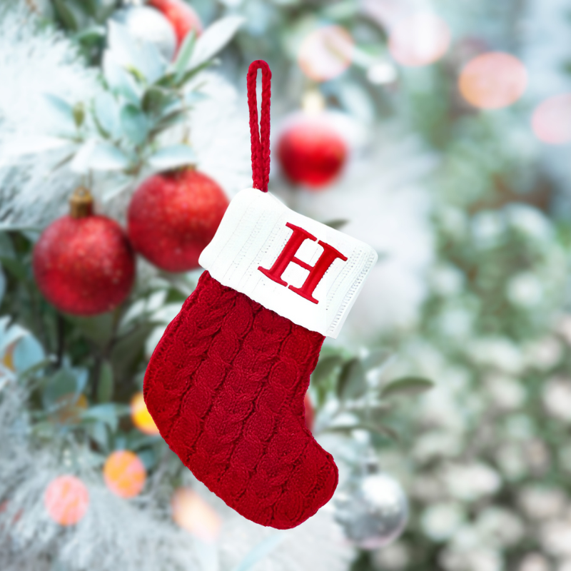 FestiveSocks | Personalisierte gestrickte Weihnachtssocken