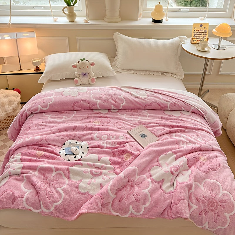 FlowersDream | Frühlingsblüte Plüschdecke für Zuhause