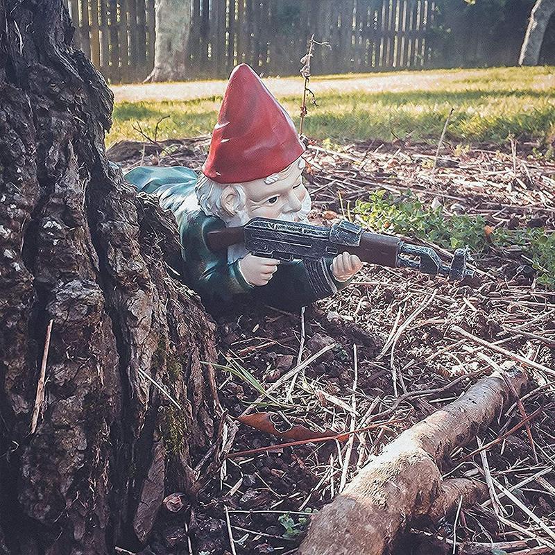 MilitaryGnome | Militärischer Gartenzwerg in Tarnuniform