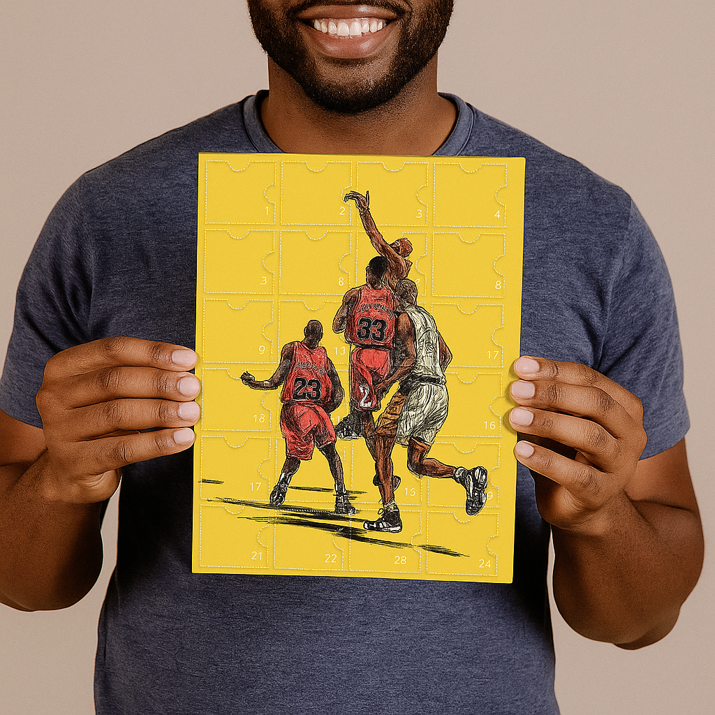 Basketball Adventskalender Figuren Mini Spielzeug Geschenkbox 4