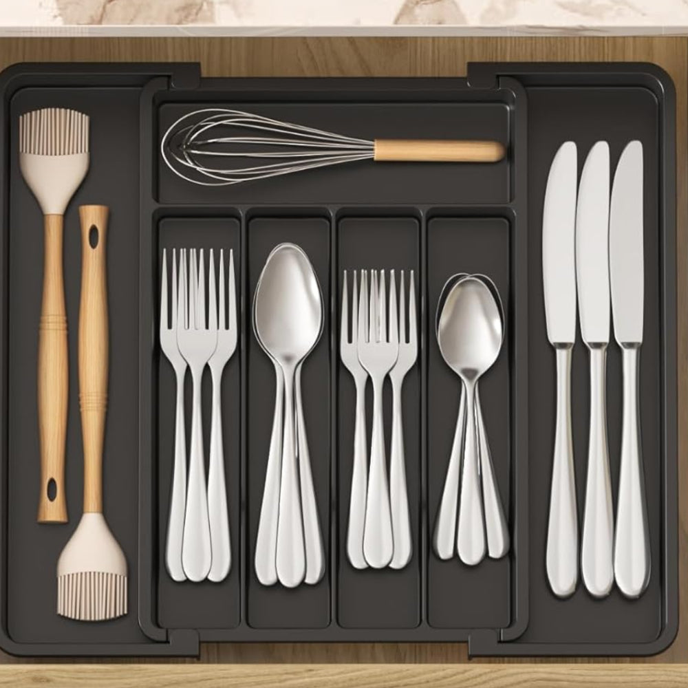 Besteckkasten Schublade Verstellbar Organizer Küche Besteckhalter