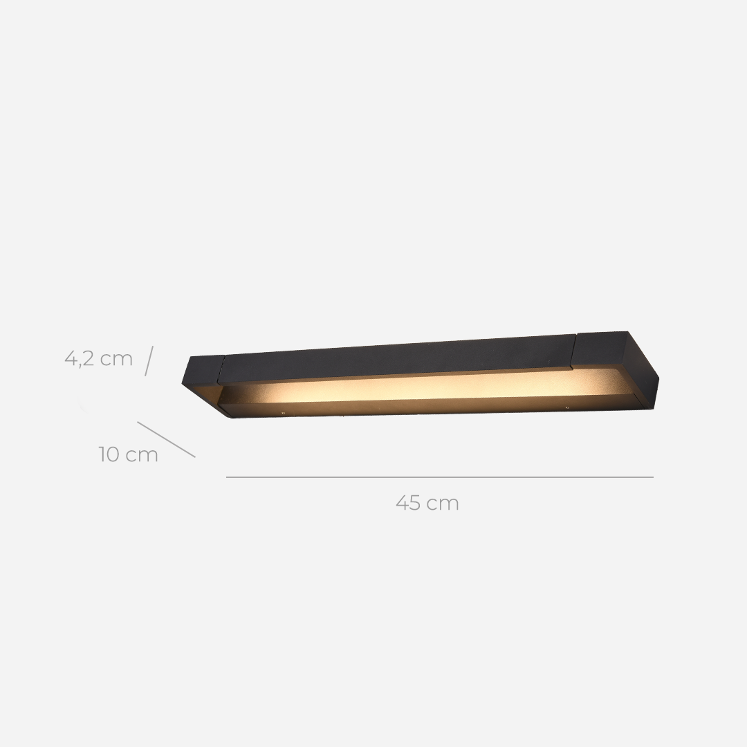 LichtBegleiter | LED-Wandleuchte für Badezimmer und Galerien, Umweltfreundlich und Energieeffizient
