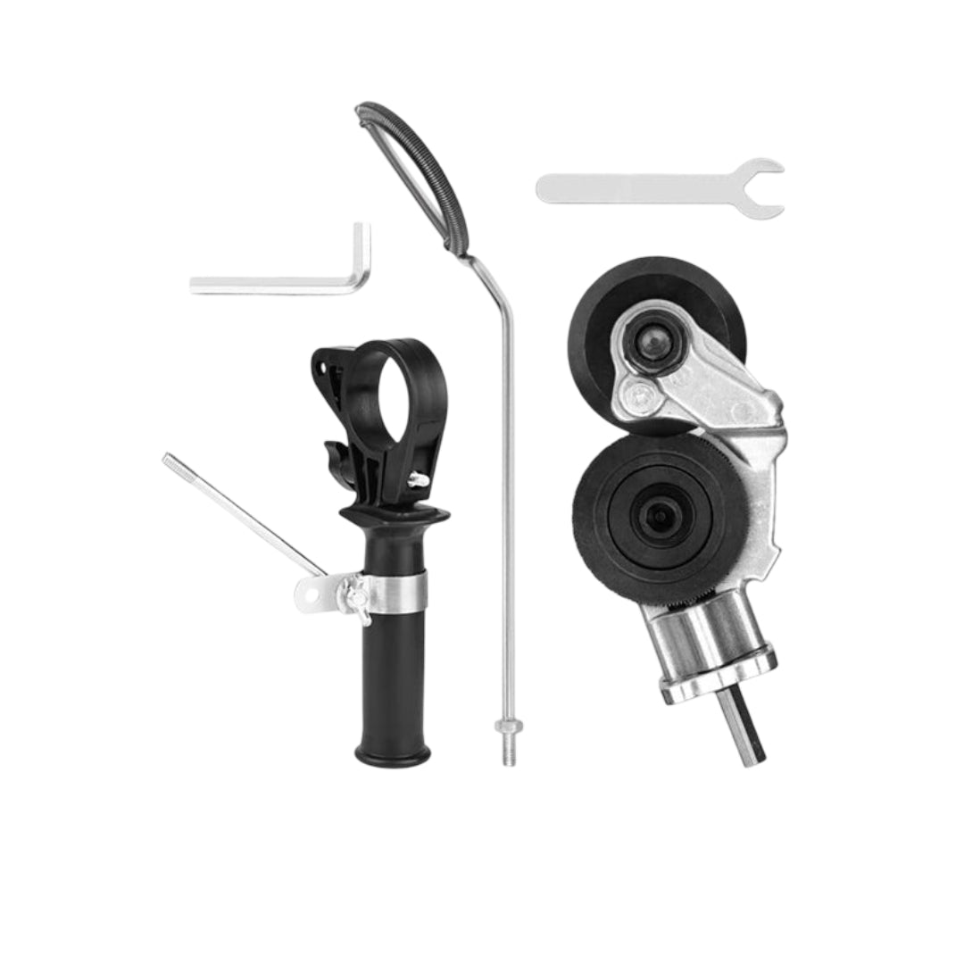 Blechschere Bohreraufsatz Metall Schneidwerkzeug Akkuschrauber Adapter