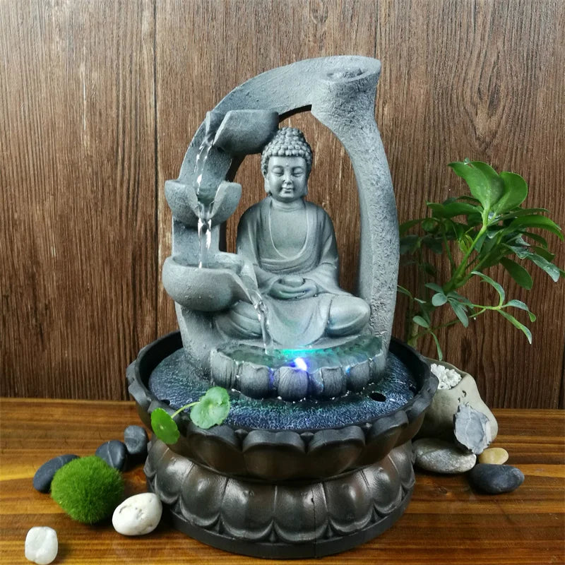 ZenBuddhaFlow | Beruhigender Buddha-Brunnen für Ihre Meditation