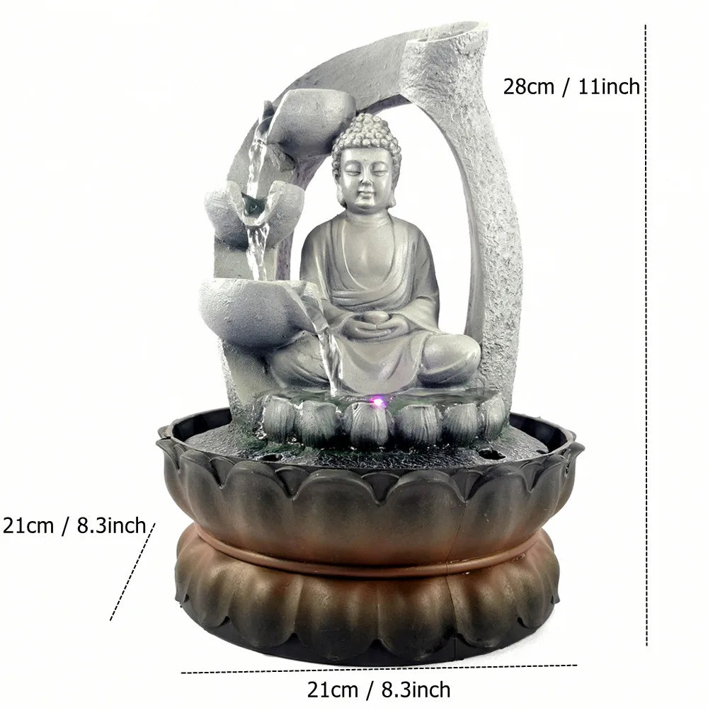 ZenBuddhaFlow | Beruhigender Buddha-Brunnen für Ihre Meditation