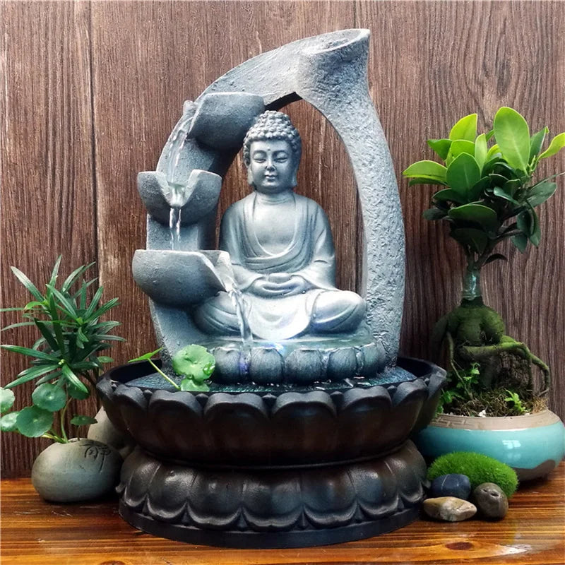 ZenBuddhaFlow | Beruhigender Buddha-Brunnen für Ihre Meditation