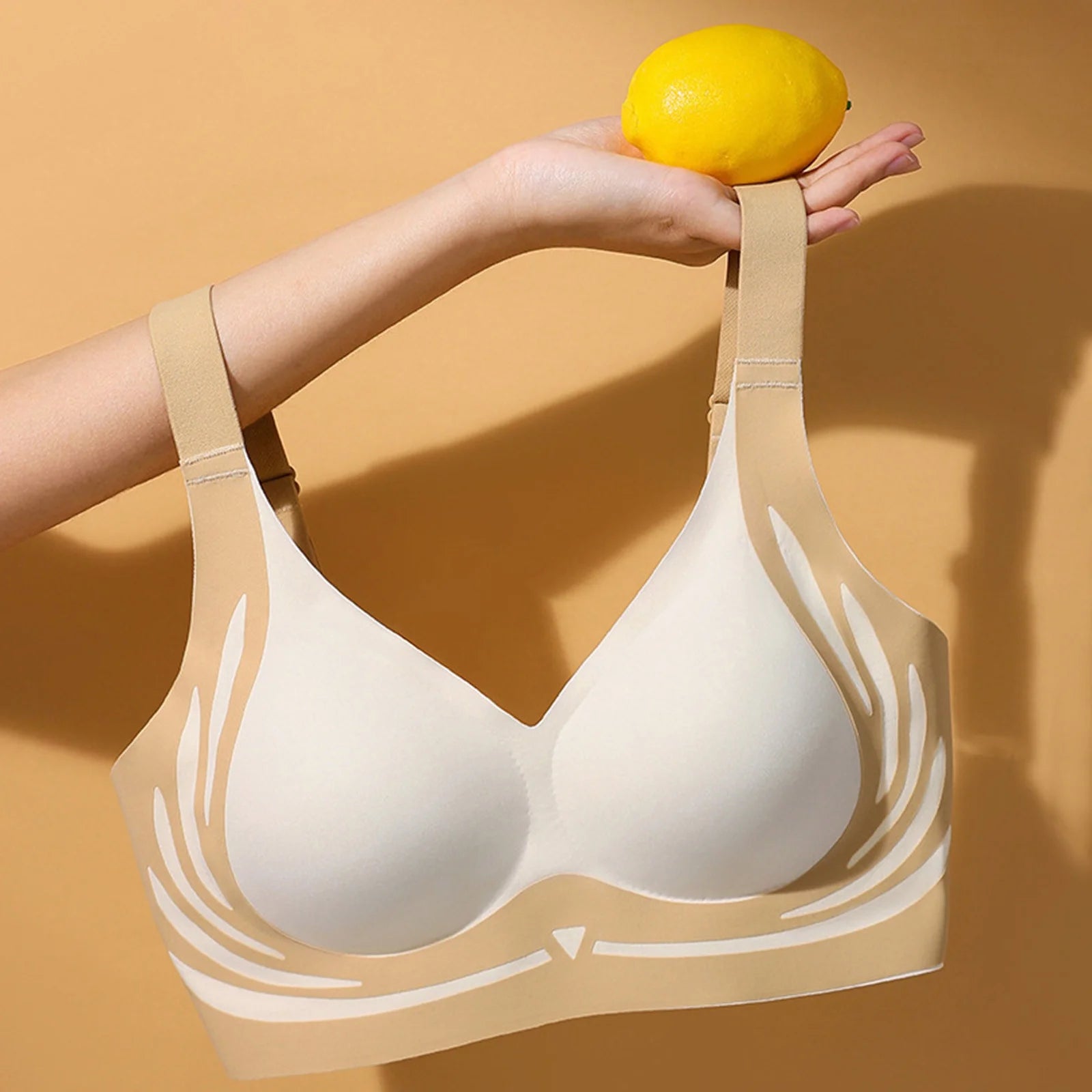 Damen Drahtloser BH Komfort Nahtlose Unterstützung Den ganzen Tag 2