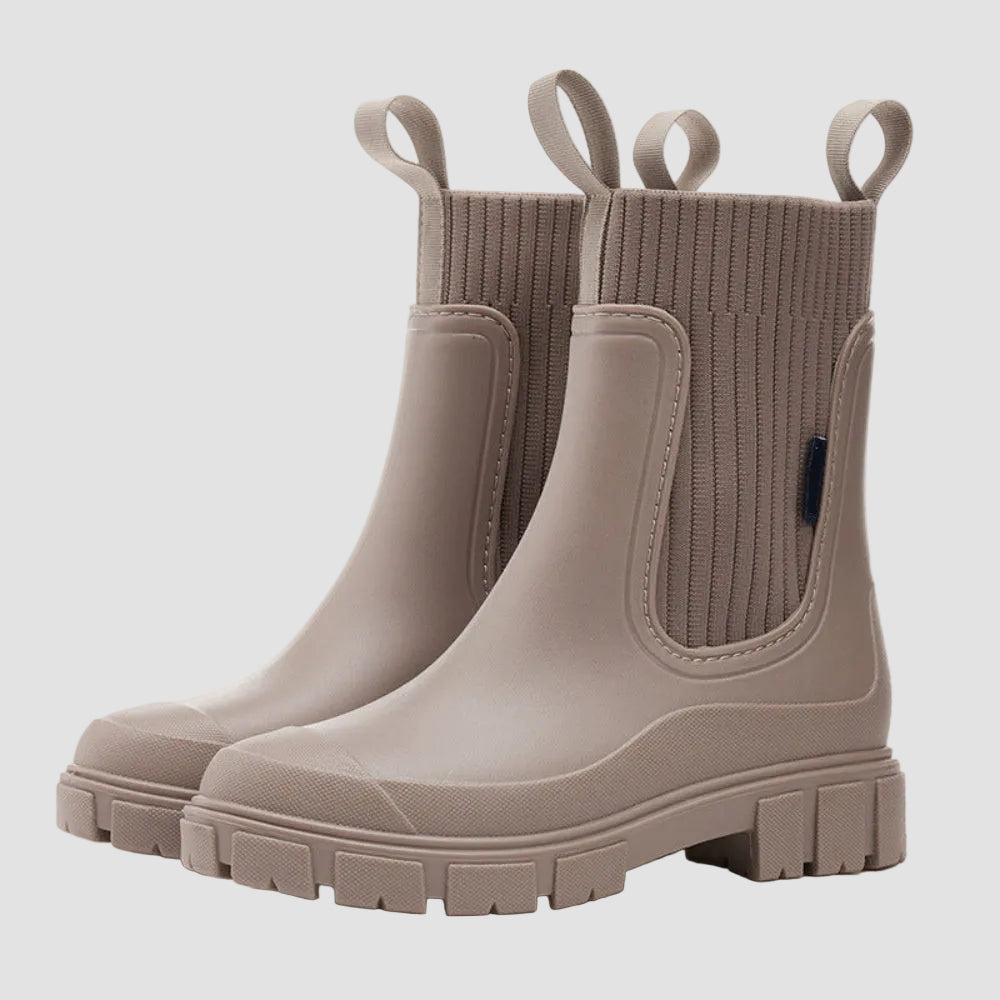 Damen Gummistiefel Wasserdicht Rutschfest 12