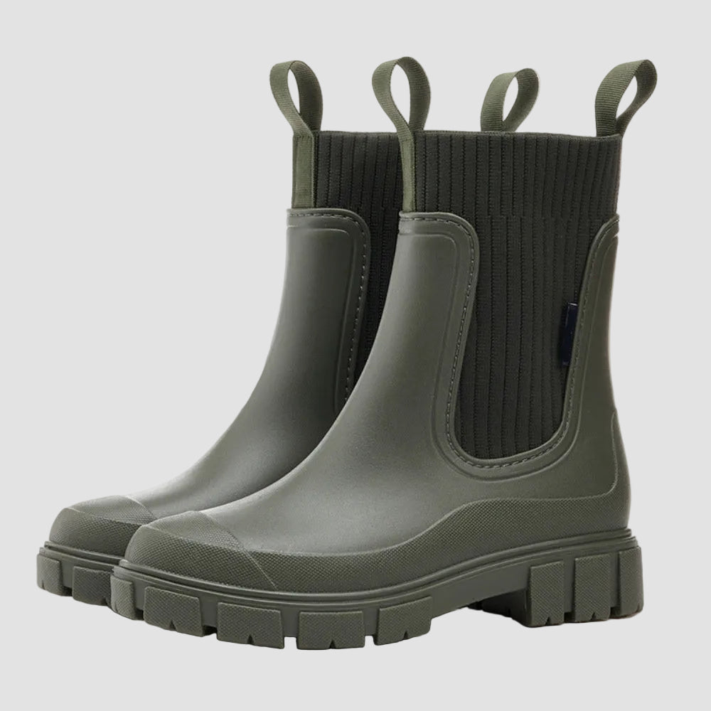 Damen Gummistiefel Wasserdicht Rutschfest 3