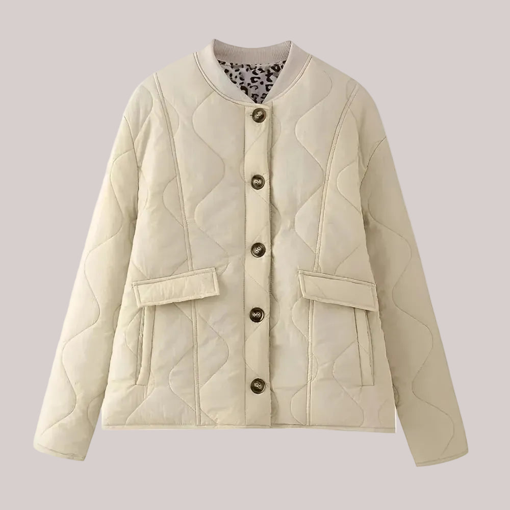 Damen Mantel Leopard Futter Chic Modern 1