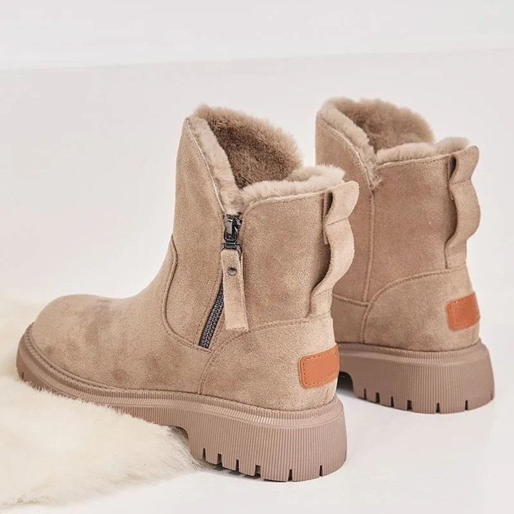 Damen Orthopädische Wildleder Wolle Winterstiefel 9