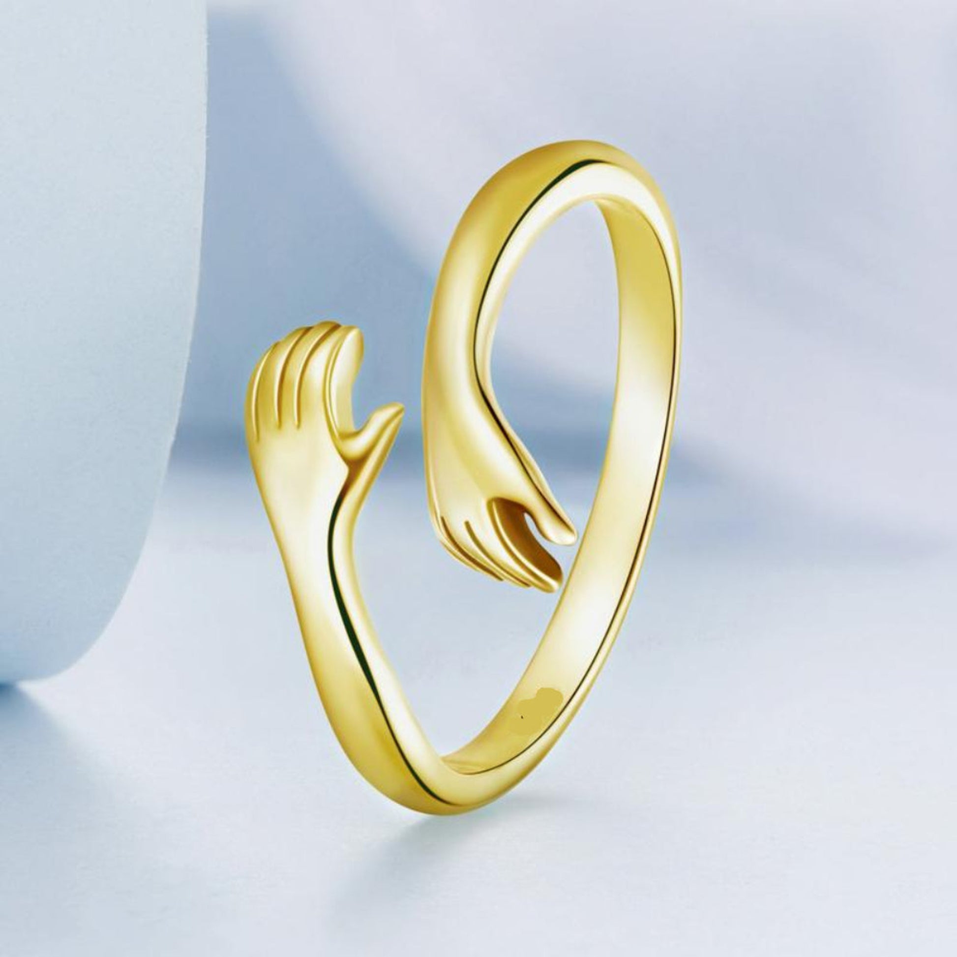 Damen Ring Liebe Umarmung Verstellbarer 12