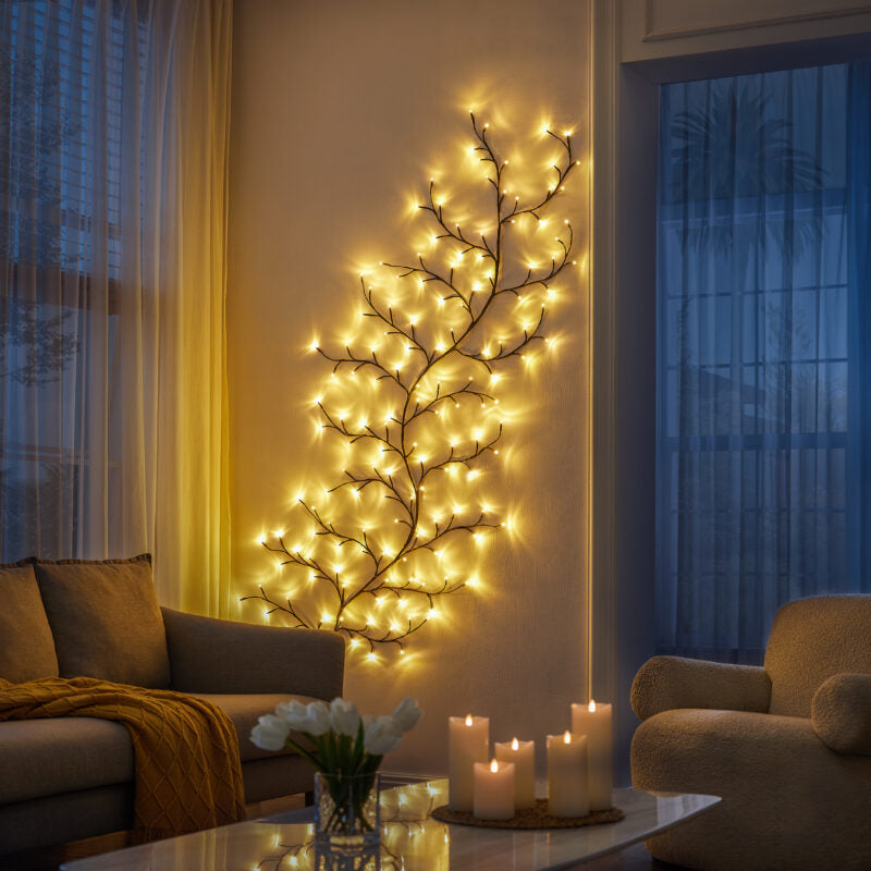 MagicLights | Funkelnde dekorative Baum-LED-Wandleuchte