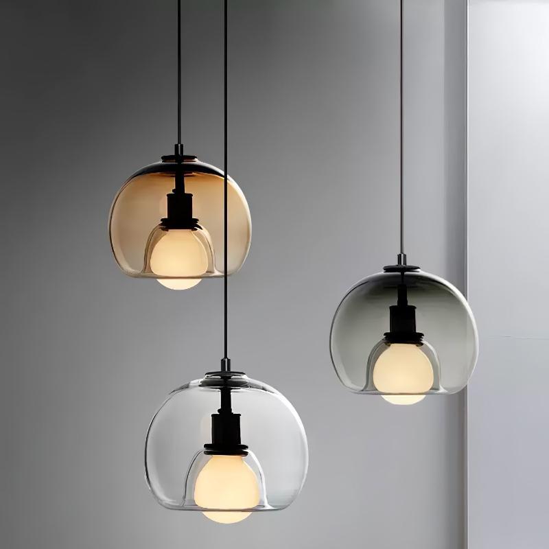 GlassyGlow | Elegante Pendelleuchte in minimalistischem Design