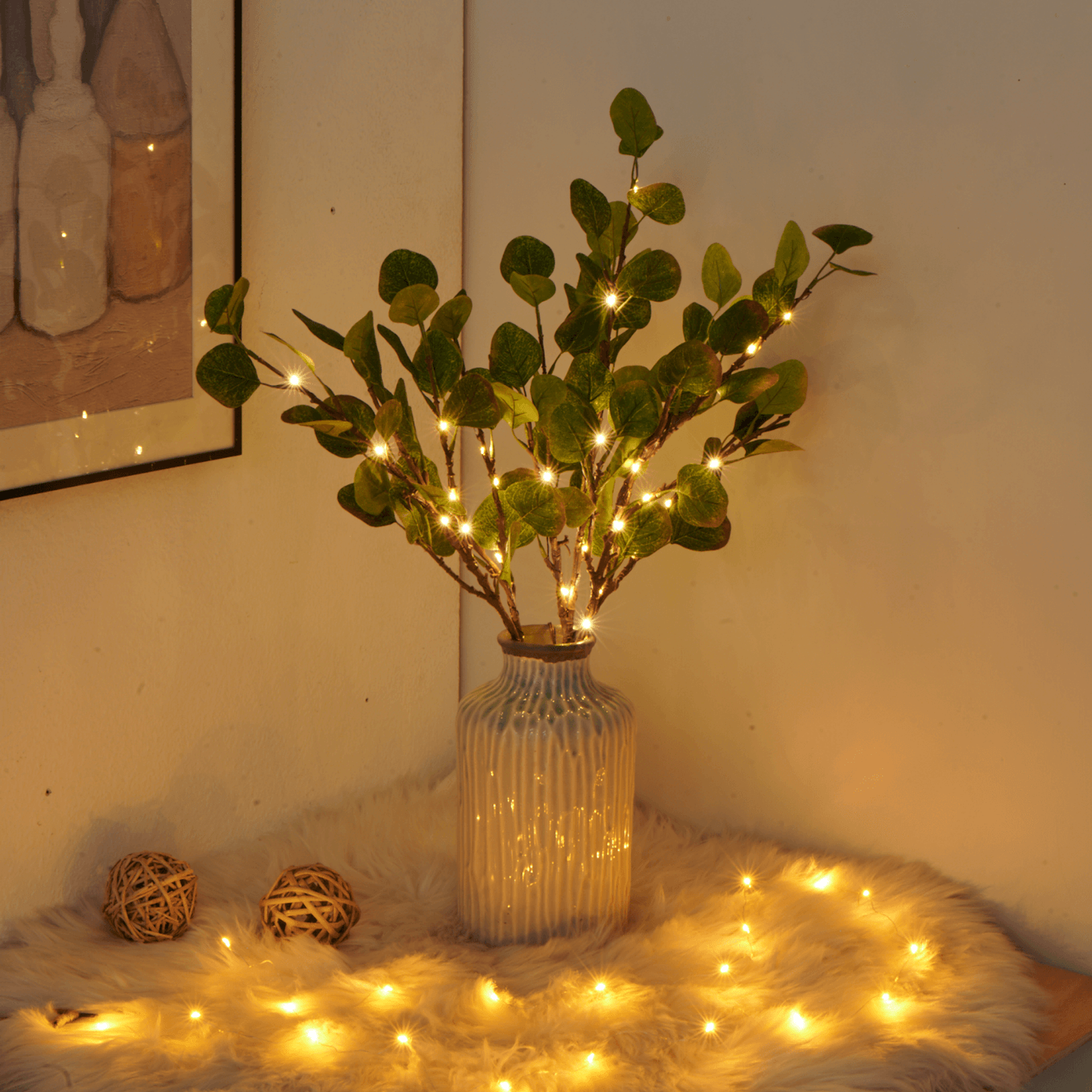 OliveMagic | Elegante olivgrüne LED-Tischlampe