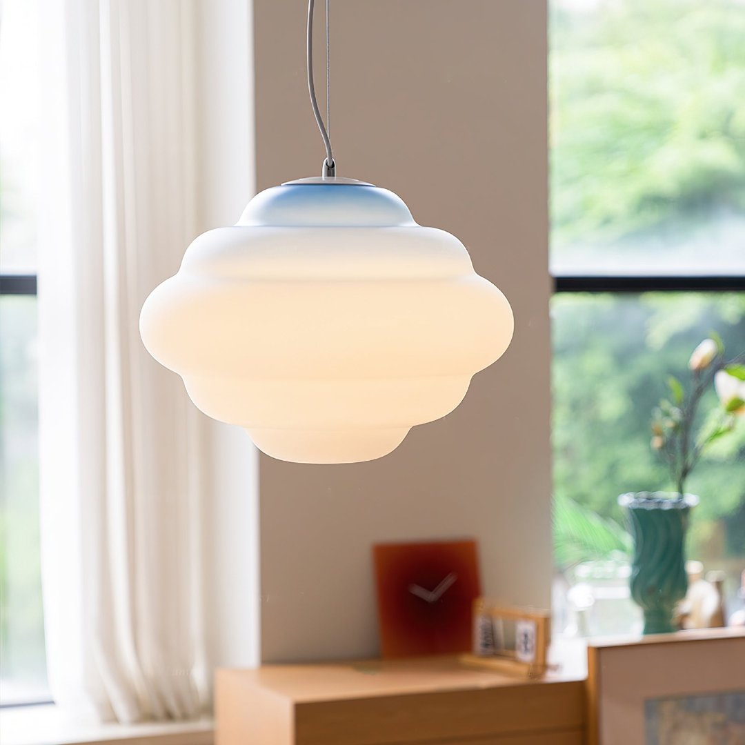 GradientCloudy | Stilvolle Pendelleuchte aus mattem Glas