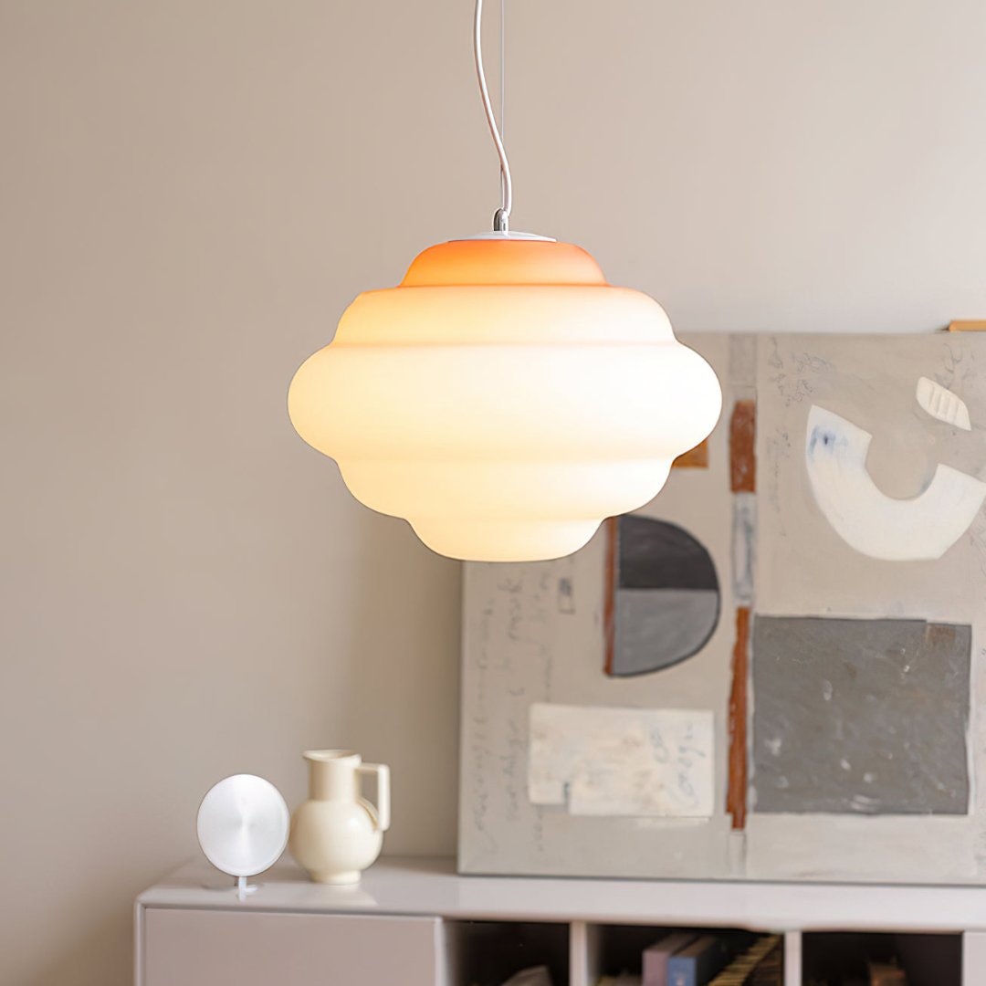 GradientCloudy | Stilvolle Pendelleuchte aus mattem Glas