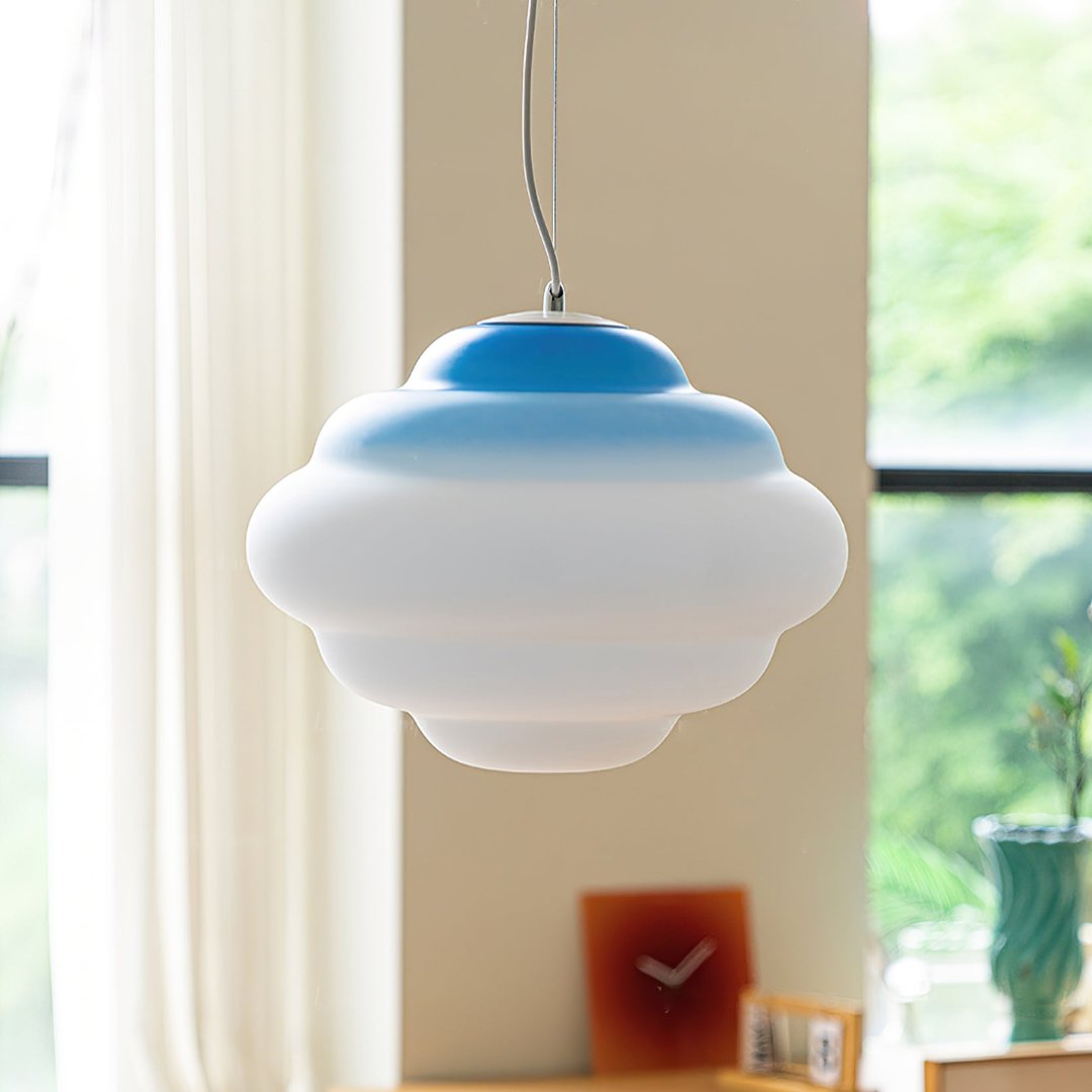 GradientCloudy | Stilvolle Pendelleuchte aus mattem Glas