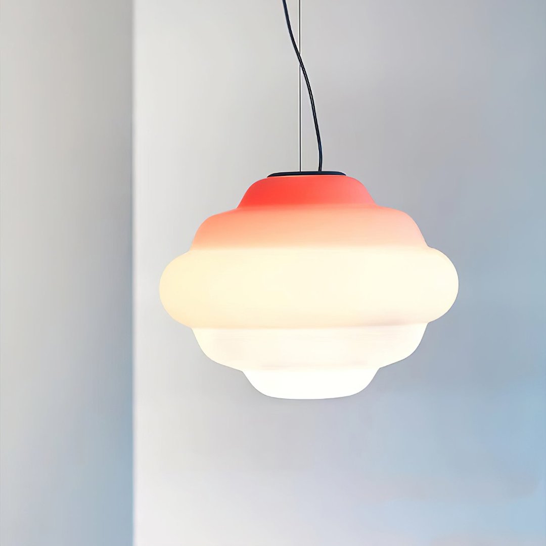 GradientCloudy | Stilvolle Pendelleuchte aus mattem Glas