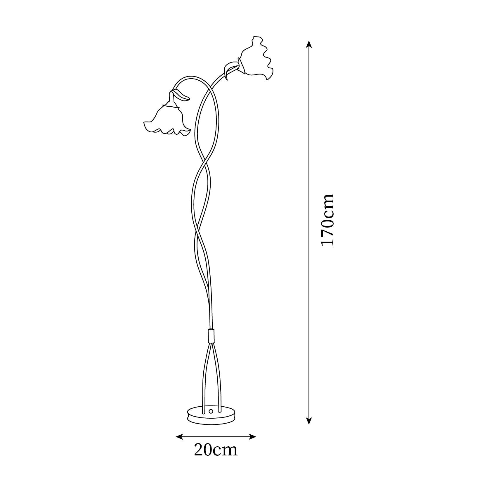 CallaEleganz | Stilvolle Stehlampe mit sanfter Beleuchtung