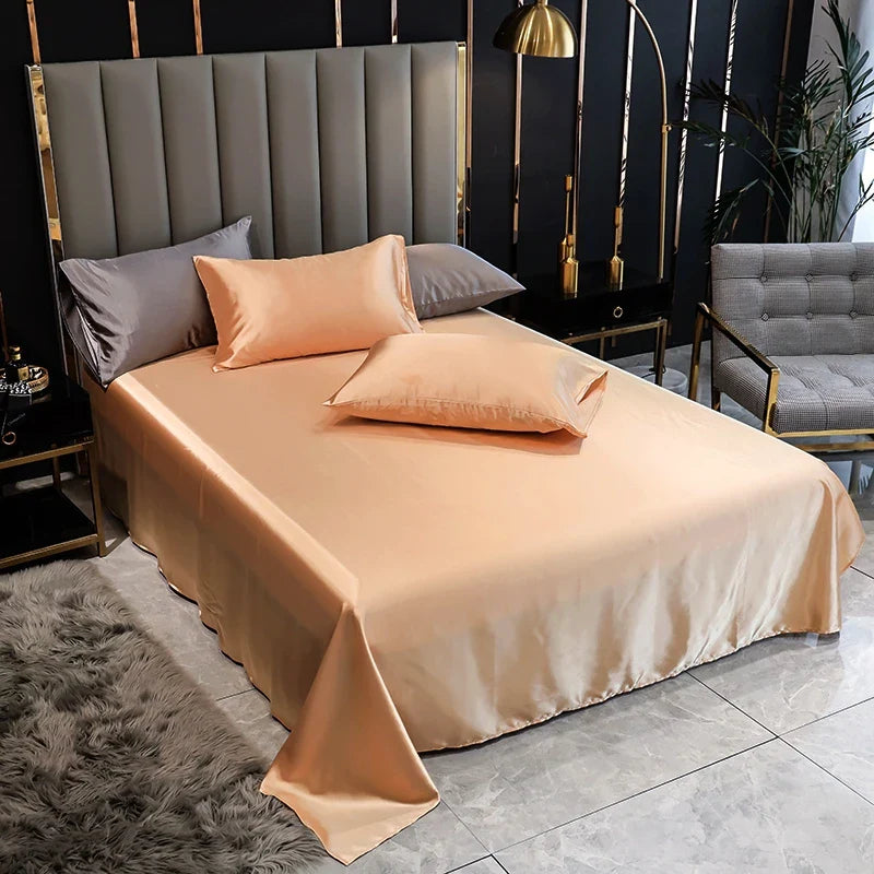 SilkyTouch | Modernes Satin-Bettlaken
