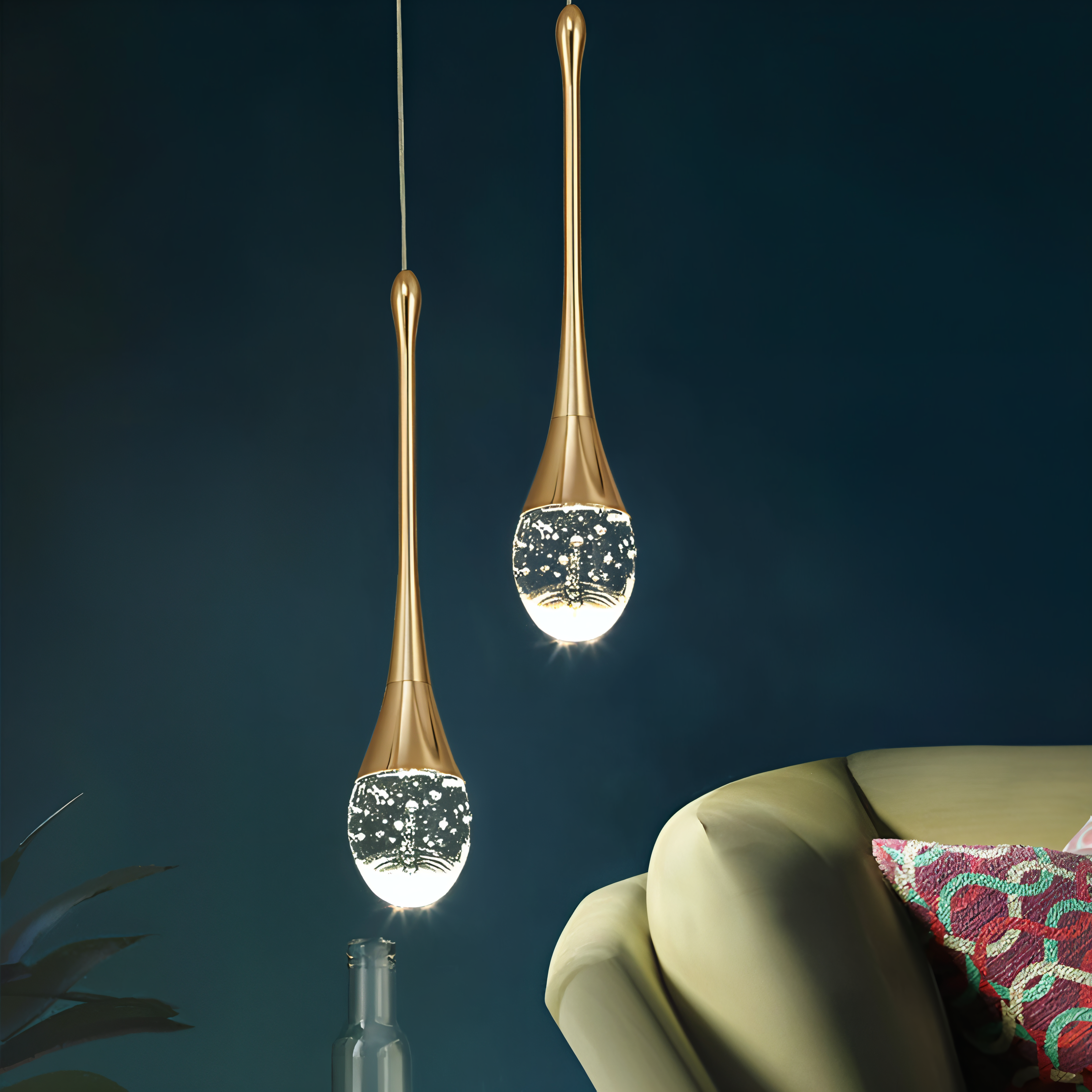 BubDrop | Elegante tropfenförmige Pendelleuchte aus Glas