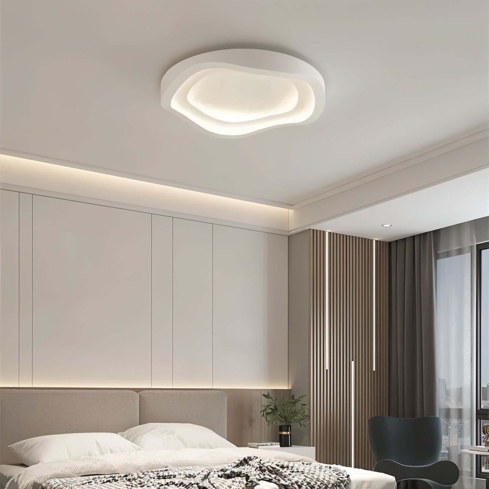 CurveLux | Minimalistische kurvige LED-Deckenleuchte
